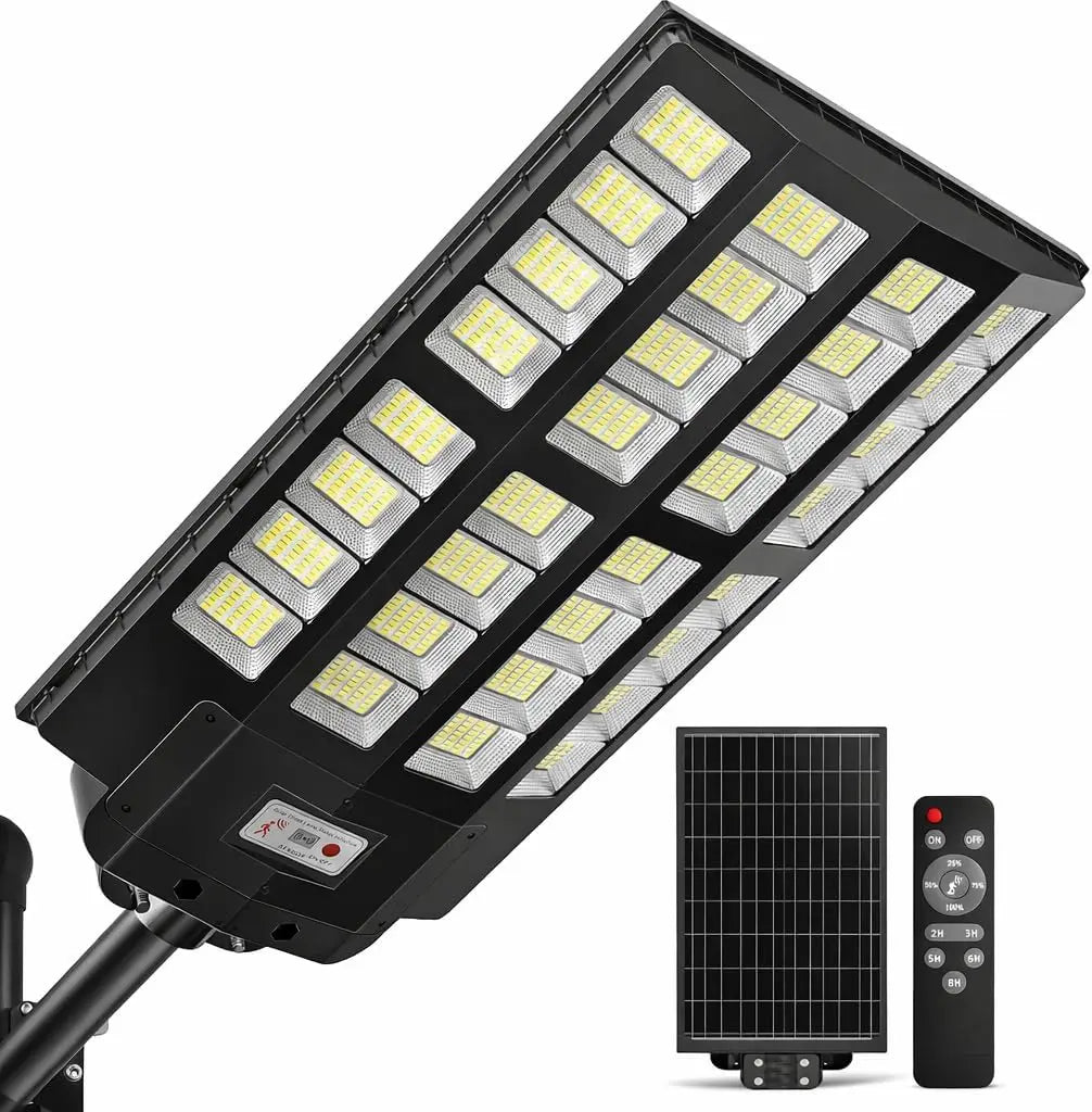 10000W Solar Street Lights Outdoor, IP66 Waterproof Solar Lights