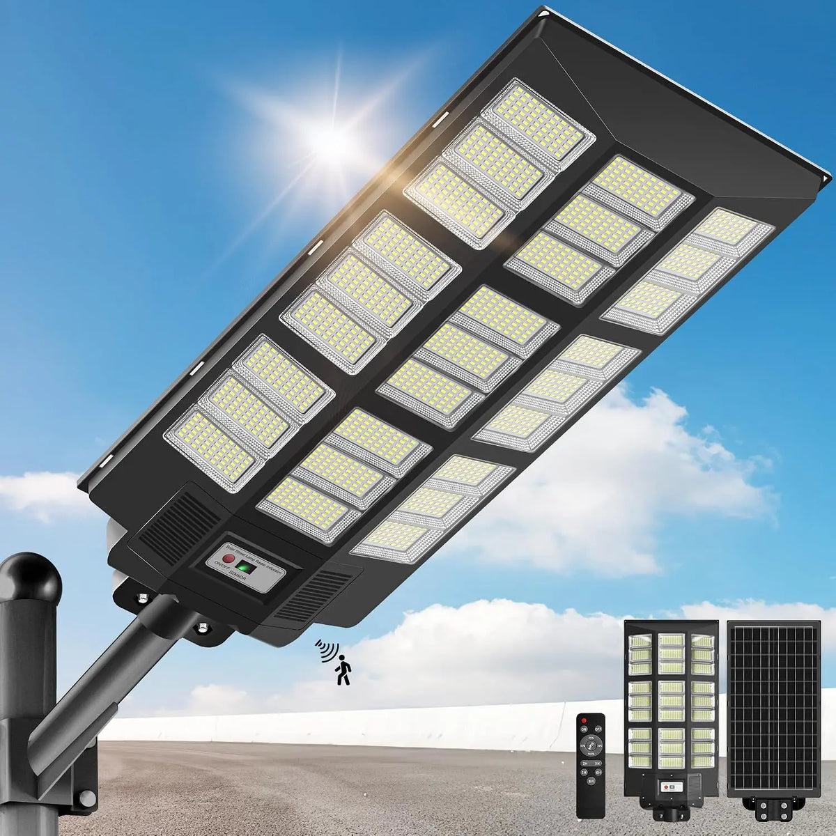 Solar Street Light, IP66 Waterproof Solar Lights Outdoor