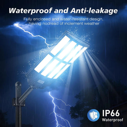 10000W Solar Street Lights Outdoor, IP66 Waterproof Solar Lights
