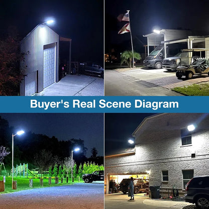 OKPRO Solar Street Light, IP66 Waterproof Solar Lights Outdoor