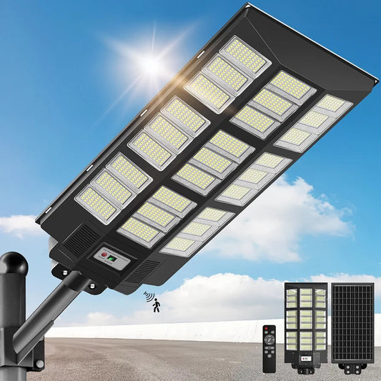 OKPRO Solar Street Light, IP66 Waterproof Solar Lights Outdoor