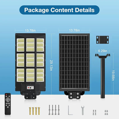 OKPRO Solar Street Light, IP66 Waterproof Solar Lights Outdoor