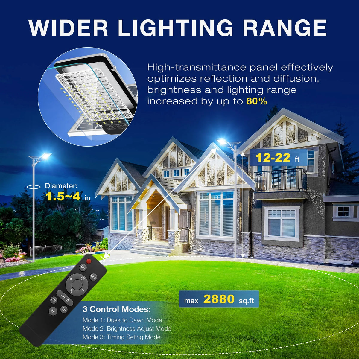 Solar Street Lights Commercial Split Outdoor Street Lights