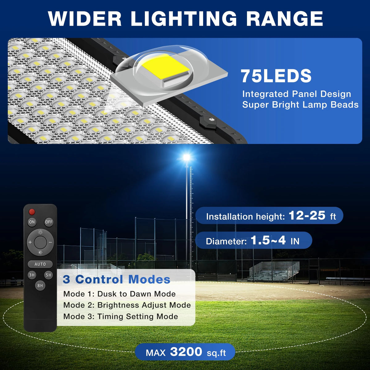 Solar Street Lights Commercial Split Outdoor Street Lights