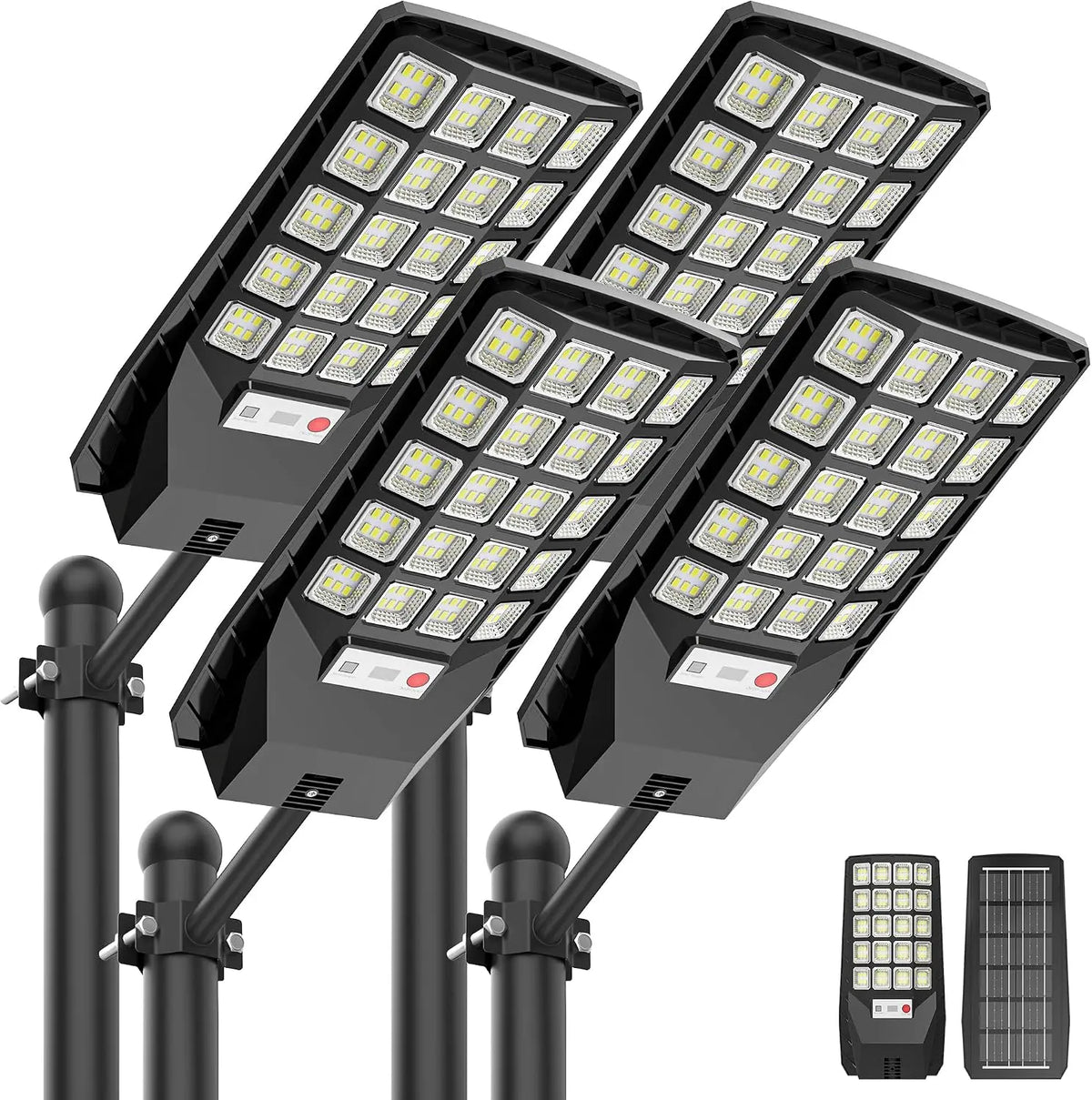 Solar Street Lights Outdoor, Motion Sensor, Remote, IP66