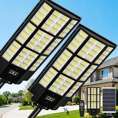 Solar Street Lights, Solar Lights Outdoor Flood Outdoor Lights IP66 Waterproof