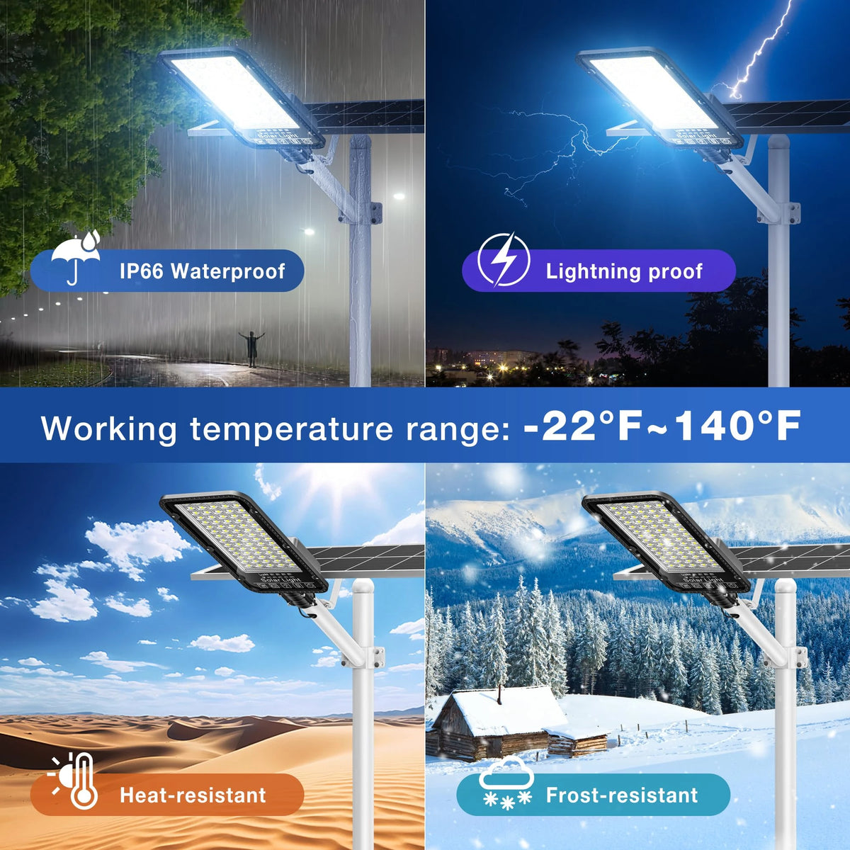 Solar Street Lights Commercial Split Outdoor Street Lights