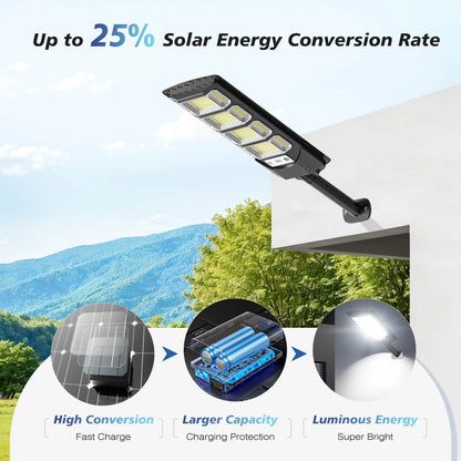 Solar Lights Outdoor, Dusk to Dawn with Motion Sensor, IP66